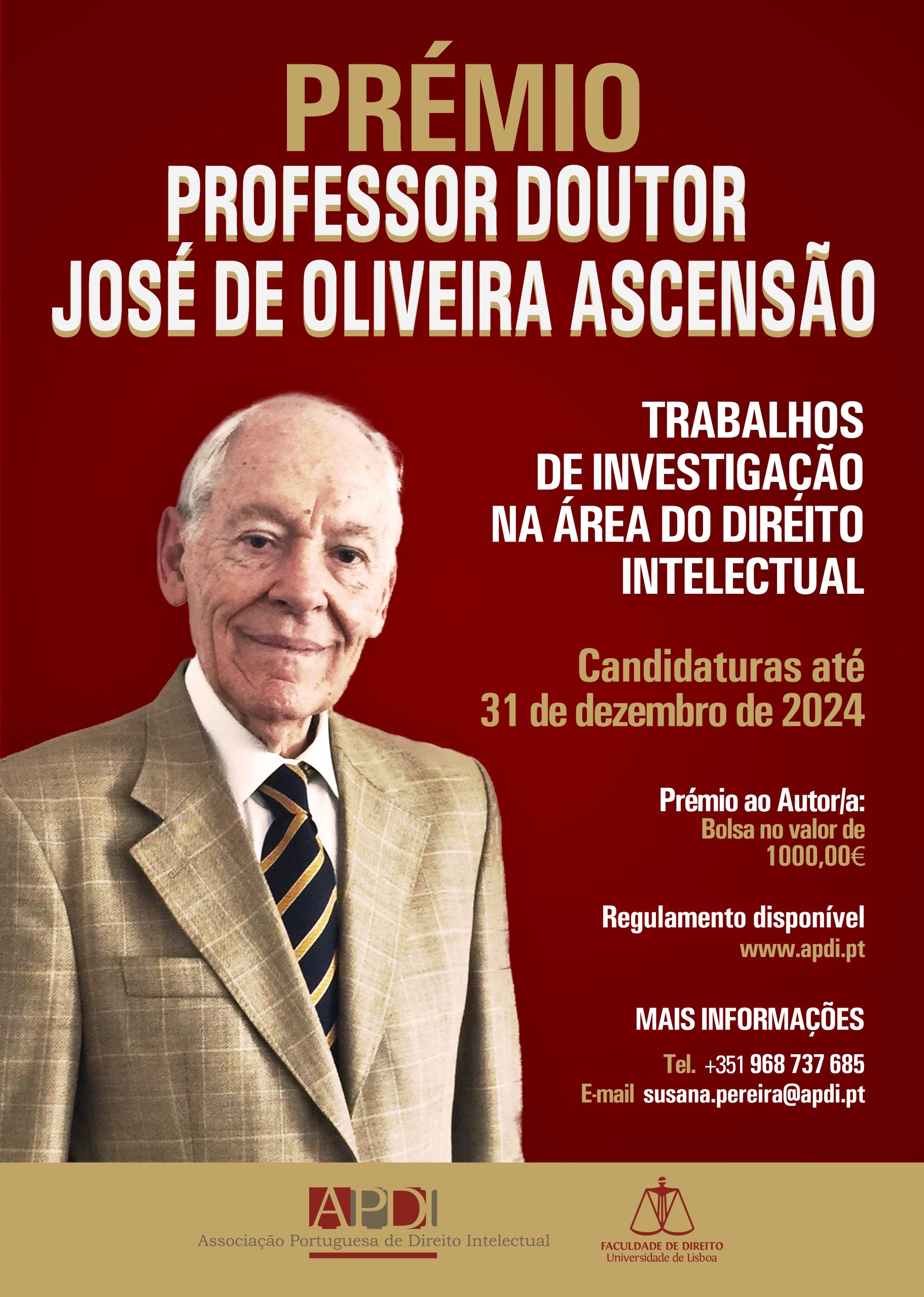 Prémio Professor Doutor José de Oliveira Ascensão 2024